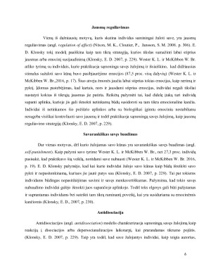 Sąmoningo savęs žalojimo samprata ir priežastys. Paveikslėlis 7