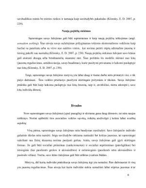 Sąmoningo savęs žalojimo samprata ir priežastys. Paveikslėlis 9