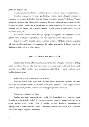 VAIKŲ, TURINČIŲ ĮVAIRIAS NEGALES, PSICHOLOGINIAI YPATUMAI. Paveikslėlis 9