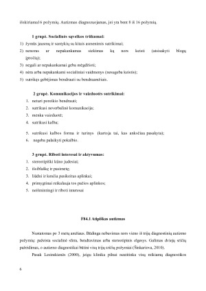 AUTIZMO SPEKTRO SUTRIKIMAI. Paveikslėlis 6