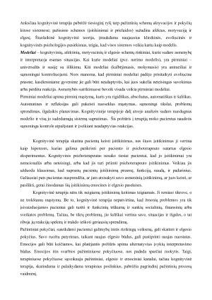 KOGNITYVINĖ TERAPIJA IR JOS TAIKYMAS KONSULTACIJOS METU. Paveikslėlis 6