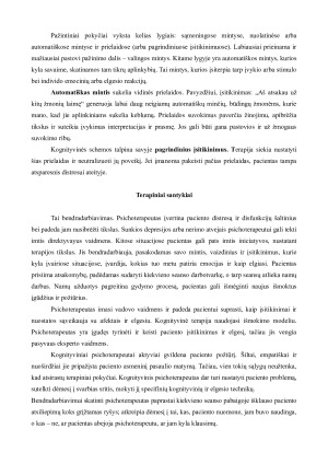 KOGNITYVINĖ TERAPIJA IR JOS TAIKYMAS KONSULTACIJOS METU. Paveikslėlis 7