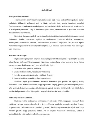 KOGNITYVINĖ TERAPIJA IR JOS TAIKYMAS KONSULTACIJOS METU. Paveikslėlis 8