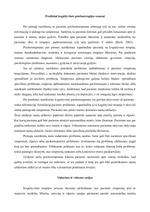 KOGNITYVINĖ TERAPIJA IR JOS TAIKYMAS KONSULTACIJOS METU. Paveikslėlis 9