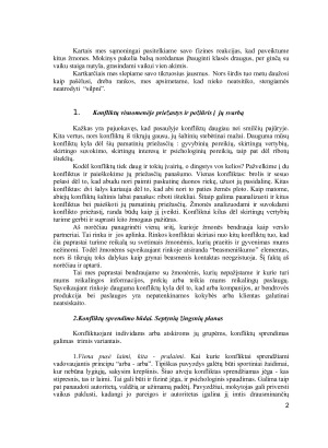 Konfliktų priežastys, sprendimo būdai. Paveikslėlis 2