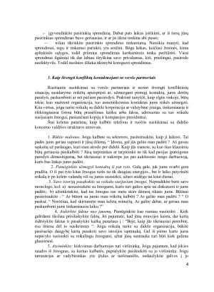 Konfliktų priežastys, sprendimo būdai. Paveikslėlis 4