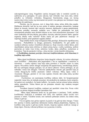 Konfliktų priežastys, sprendimo būdai. Paveikslėlis 5