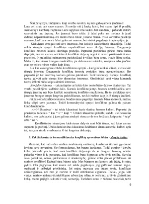 Konfliktų priežastys, sprendimo būdai. Paveikslėlis 6