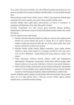 VAIKŲ EMOCINIO INTELEKTO UGDYMAS. Paveikslėlis 7