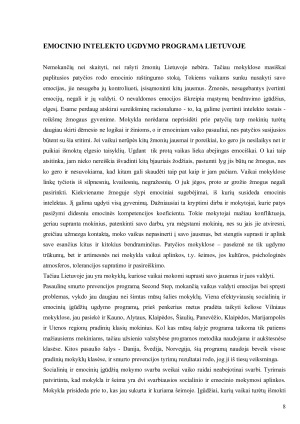 VAIKŲ EMOCINIO INTELEKTO UGDYMAS. Paveikslėlis 8