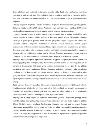 VAIKŲ EMOCINIO INTELEKTO UGDYMAS. Paveikslėlis 9