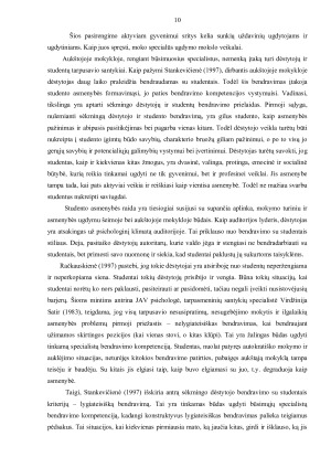 BENDRAVIMO PSICHOLOGIJOS SVARBA STUDIJOSE. Paveikslėlis 10