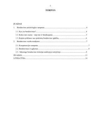 BENDRAVIMO PSICHOLOGIJOS SVARBA STUDIJOSE. Paveikslėlis 2