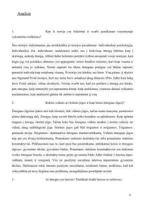 Alfredo Adlerio asmenybės teorijos analizė. Paveikslėlis 4