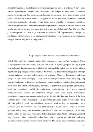 Alfredo Adlerio asmenybės teorijos analizė. Paveikslėlis 5