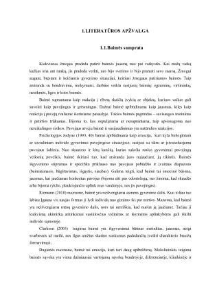 IKIMOKYKLINIO AMŽIAUS VAIKŲ BAIMĖS. Paveikslėlis 5