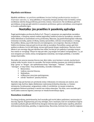 Nuotaika, ją formuojantys veiksniai, įtaka elgesiui ir veiklai. Paveikslėlis 6