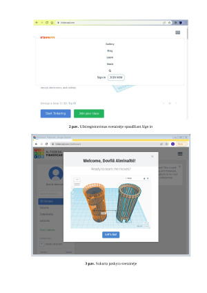 Susipažinimas su tinkercad modeliavimo programa. Paveikslėlis 3