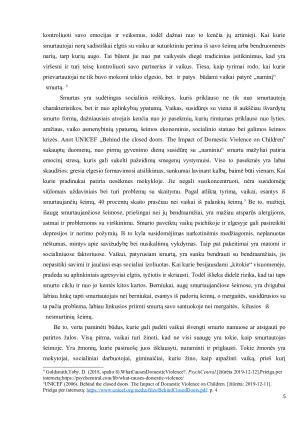 SMURTAS ŠEIMOJE KODĖL IR KAIP NUO TO KENČIA VAIKAI. Paveikslėlis 5