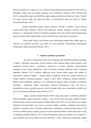 Kūrybiški sapnai. Paveikslėlis 5