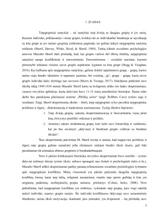 Tarpgrupiniai santykiai M. Sherif (1956) vaikų stovyklos tyrimai. Paveikslėlis 3