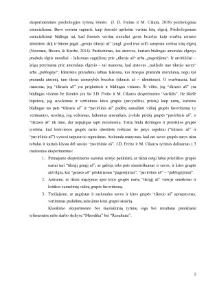 Tarpgrupiniai santykiai M. Sherif (1956) vaikų stovyklos tyrimai. Paveikslėlis 5