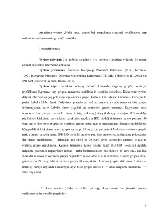 Tarpgrupiniai santykiai M. Sherif (1956) vaikų stovyklos tyrimai. Paveikslėlis 8