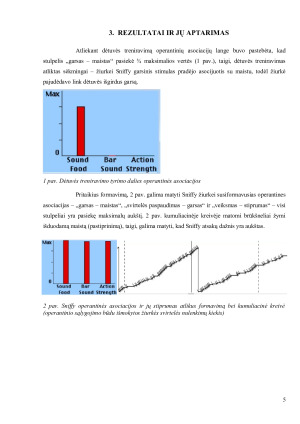 Operantinio sąlygojimo tyrimas. Paveikslėlis 5