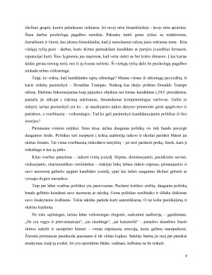 Rinkiminė kova pasaulyje, kuriame tiesa nebe tokia svarbi. Paveikslėlis 9