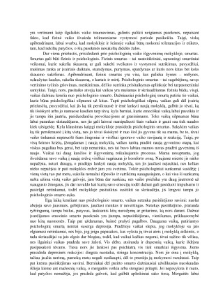 PSICHOLOGINIAI VAIKO IŠGYVENIMAI MOKYKLOJE. Paveikslėlis 5