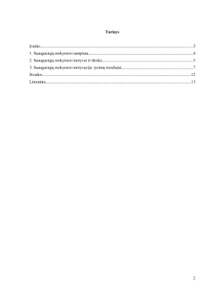 SUAUGUSIŲJŲ MOKYMOSI MOTYVACIJA. Paveikslėlis 2