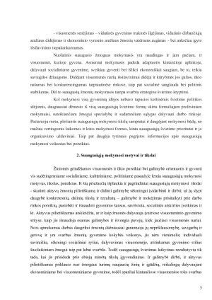 SUAUGUSIŲJŲ MOKYMOSI MOTYVACIJA. Paveikslėlis 5