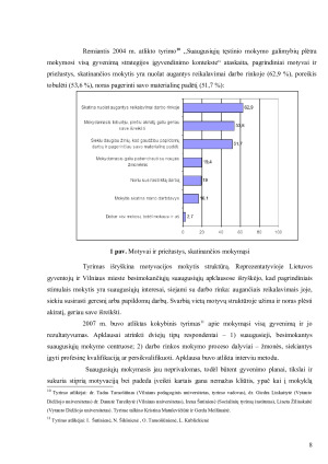 SUAUGUSIŲJŲ MOKYMOSI MOTYVACIJA. Paveikslėlis 8