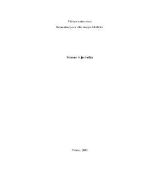 Stresas ir jo įveika