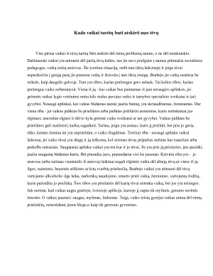 Išsiskyrimo su tėvais psichologinis poveikis vaikams. Paveikslėlis 7