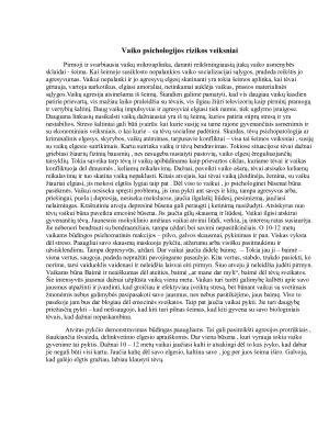 Išsiskyrimo su tėvais psichologinis poveikis vaikams. Paveikslėlis 8