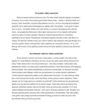 Išsiskyrimo su tėvais psichologinis poveikis vaikams. Paveikslėlis 9