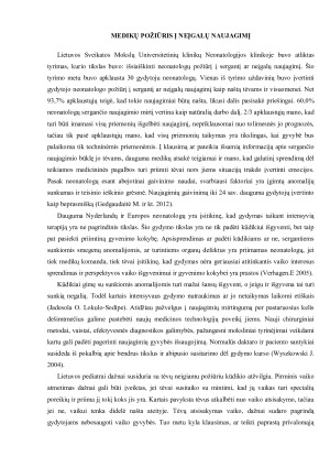 MEDIKŲ POŽIŪRIS Į NEĮGALŲ NAUJAGIMĮ, GAIVINIMO GALIMYBĖS. Paveikslėlis 9