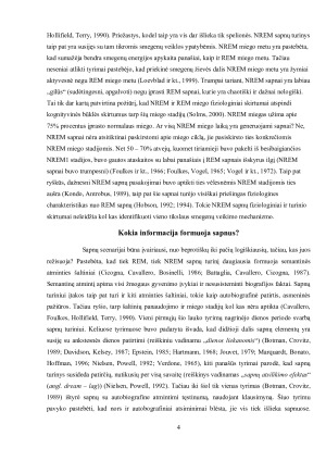 REM ir NREM sapnai. Paveikslėlis 4