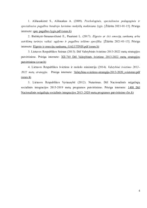 Pedagogų pagalba elgesio ar (ir) emocinių sunkumų arba sutrikimų turintiems vaikams ir jo šeimai. Paveikslėlis 4