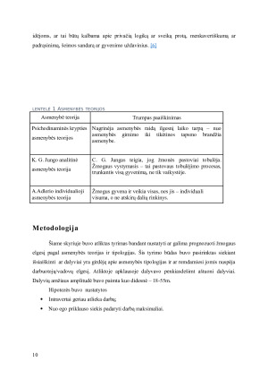 Asmenybės teorijų ir tipologijų panaudojimas prognozuojant vadovų ir darbuotojų elgesį. Paveikslėlis 10