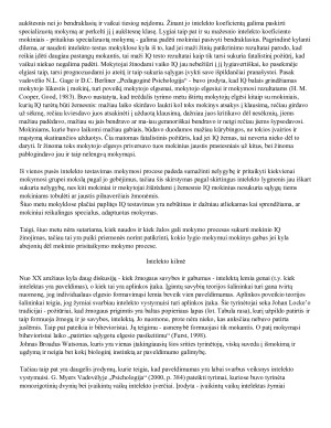 Intelekto samprata ir jo reikšmė žmogaus pažinimo procese. Paveikslėlis 8