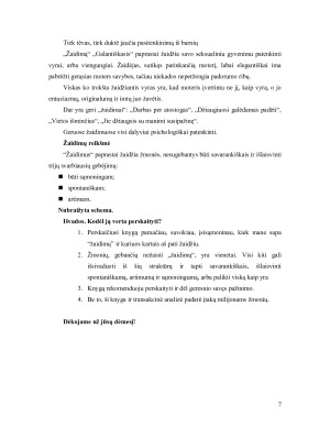 Pranešimas E. Berne “Žaidimai, kuriuos žaidžia žmonės žmogiškųjų santykių psichologija”. Paveikslėlis 7
