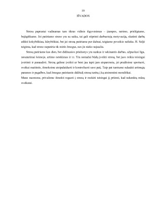 Streso priežastys ir pasekmės. Paveikslėlis 10