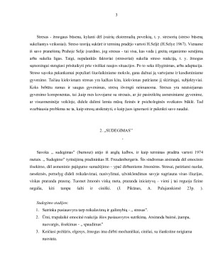 Streso priežastys ir pasekmės. Paveikslėlis 3