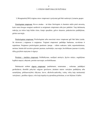 Streso priežastys ir pasekmės. Paveikslėlis 4