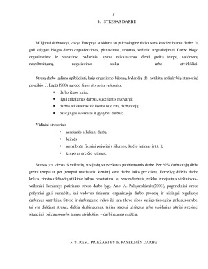 Streso priežastys ir pasekmės. Paveikslėlis 5