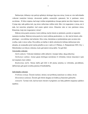 Streso priežastys ir pasekmės. Paveikslėlis 7