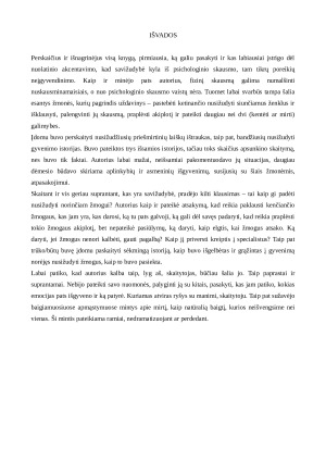 Edwin S. Shneidman „Savižudžio sąmonė“ analizė. Paveikslėlis 7