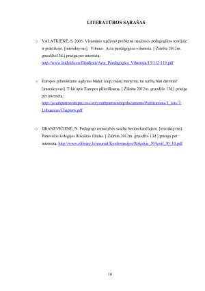 ASMENYBĖS UGDYMO SVARBA. Paveikslėlis 10